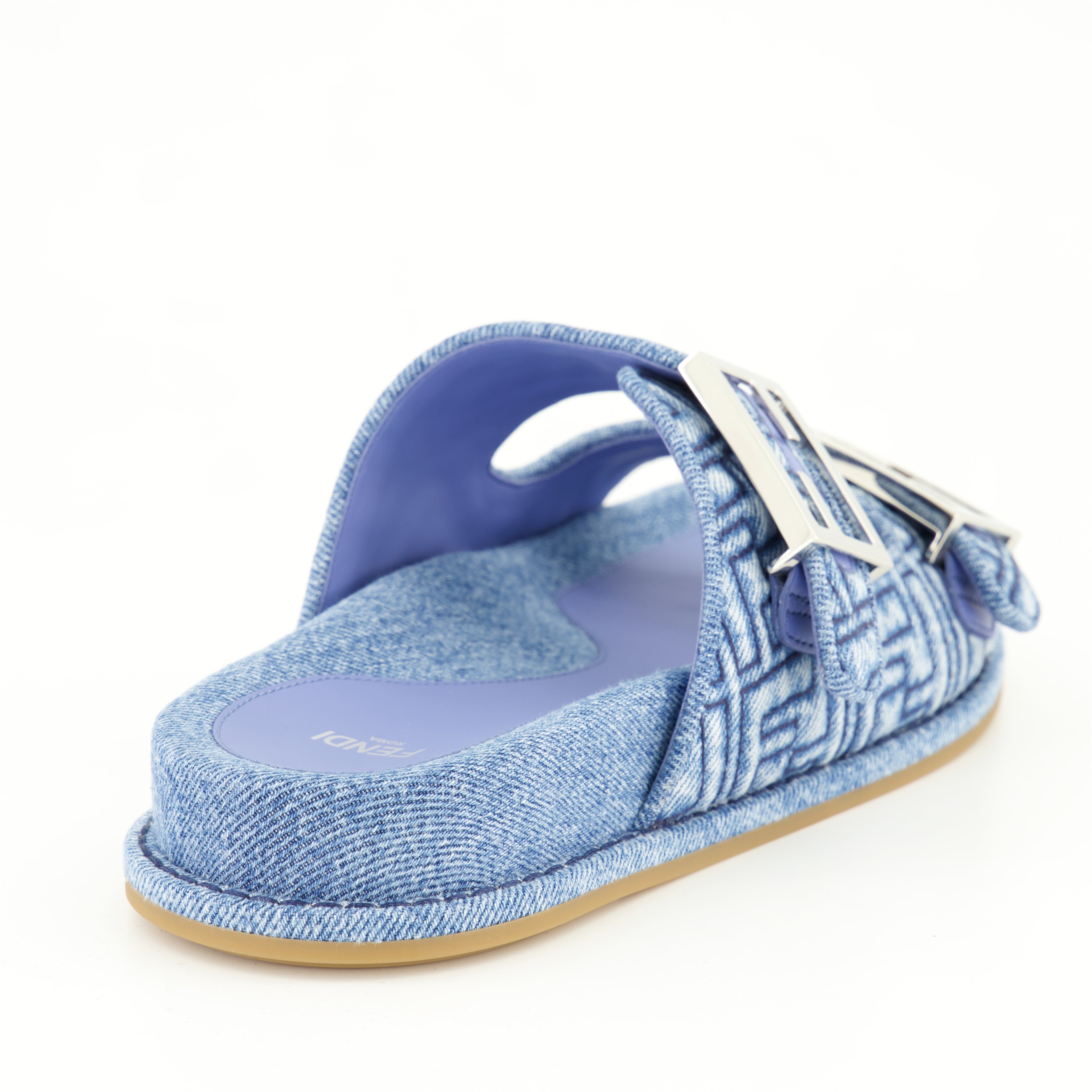 Sapatos abertos Sandales Fendi Feel Fendi Azul Femme