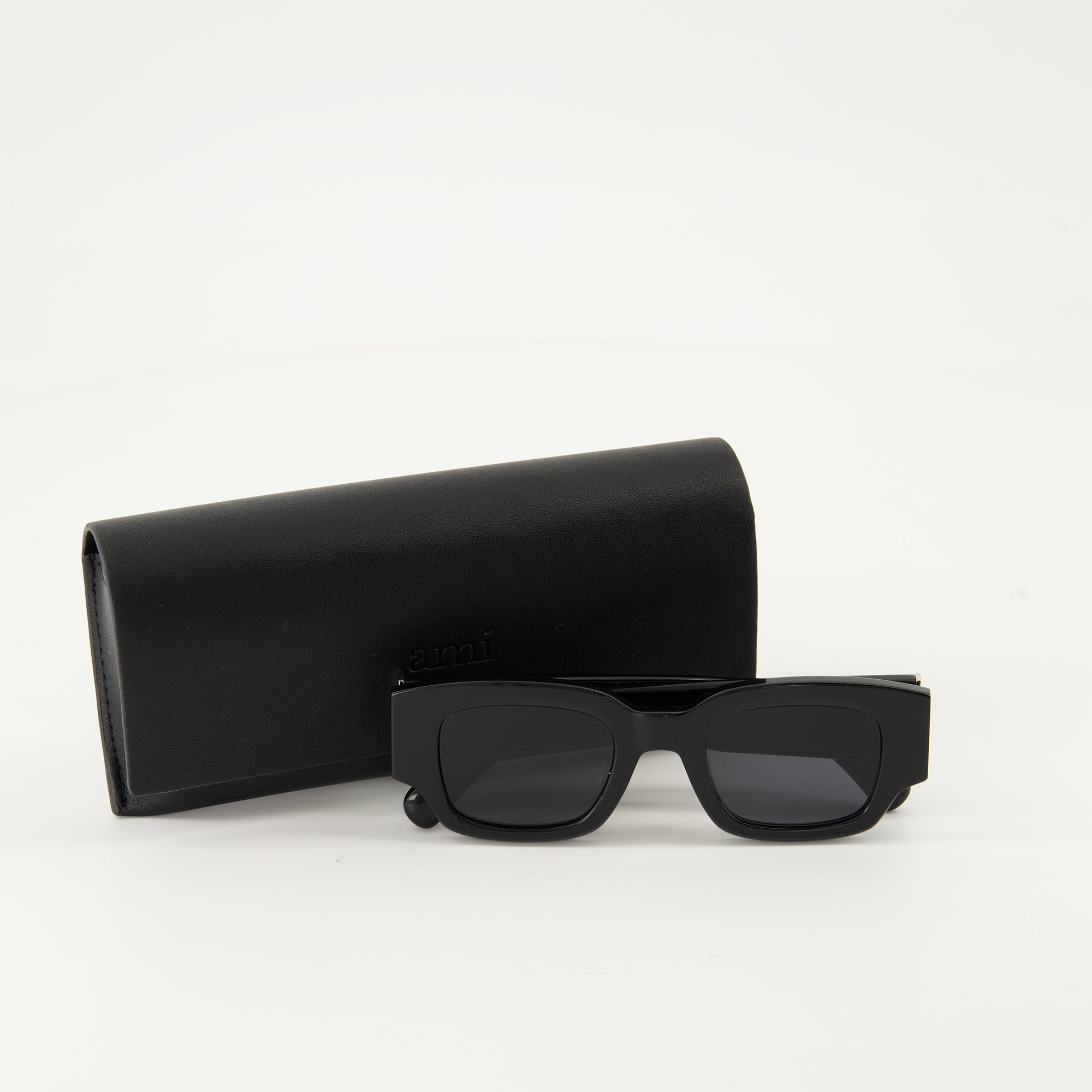 Lunettes Lunettes de soleil AMI de Coeur Ami PARIS Noir Unisexe