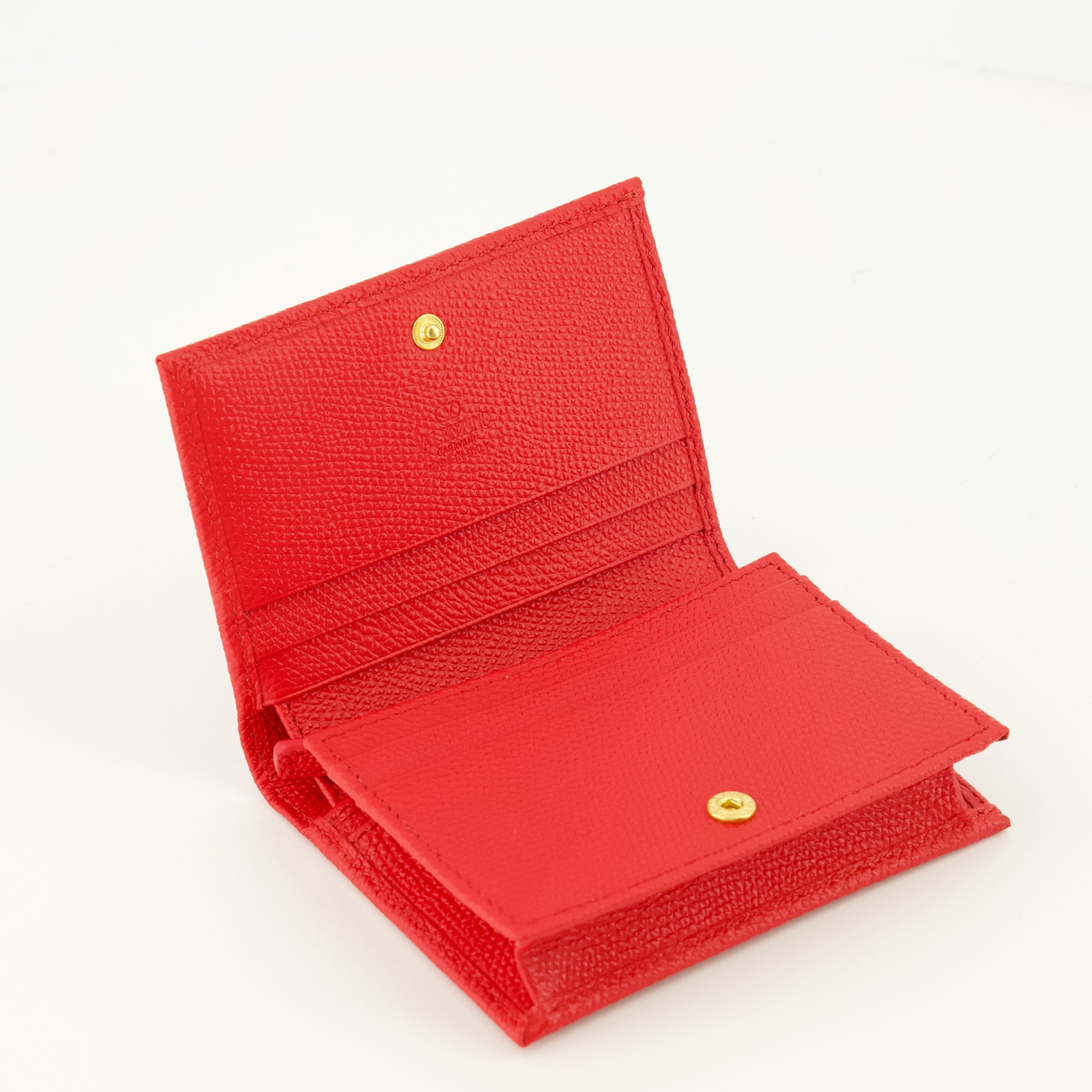 Petite maroquinerie Portefeuilles VLogo en cuir rouge Valentino Garavani Rouge Femme
