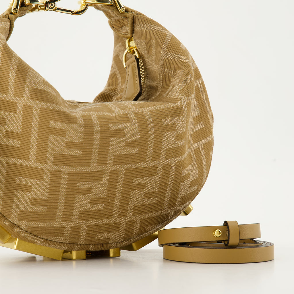 Sacs à main et épaule Sac Fendigraphy mini Fendi Beige Femme