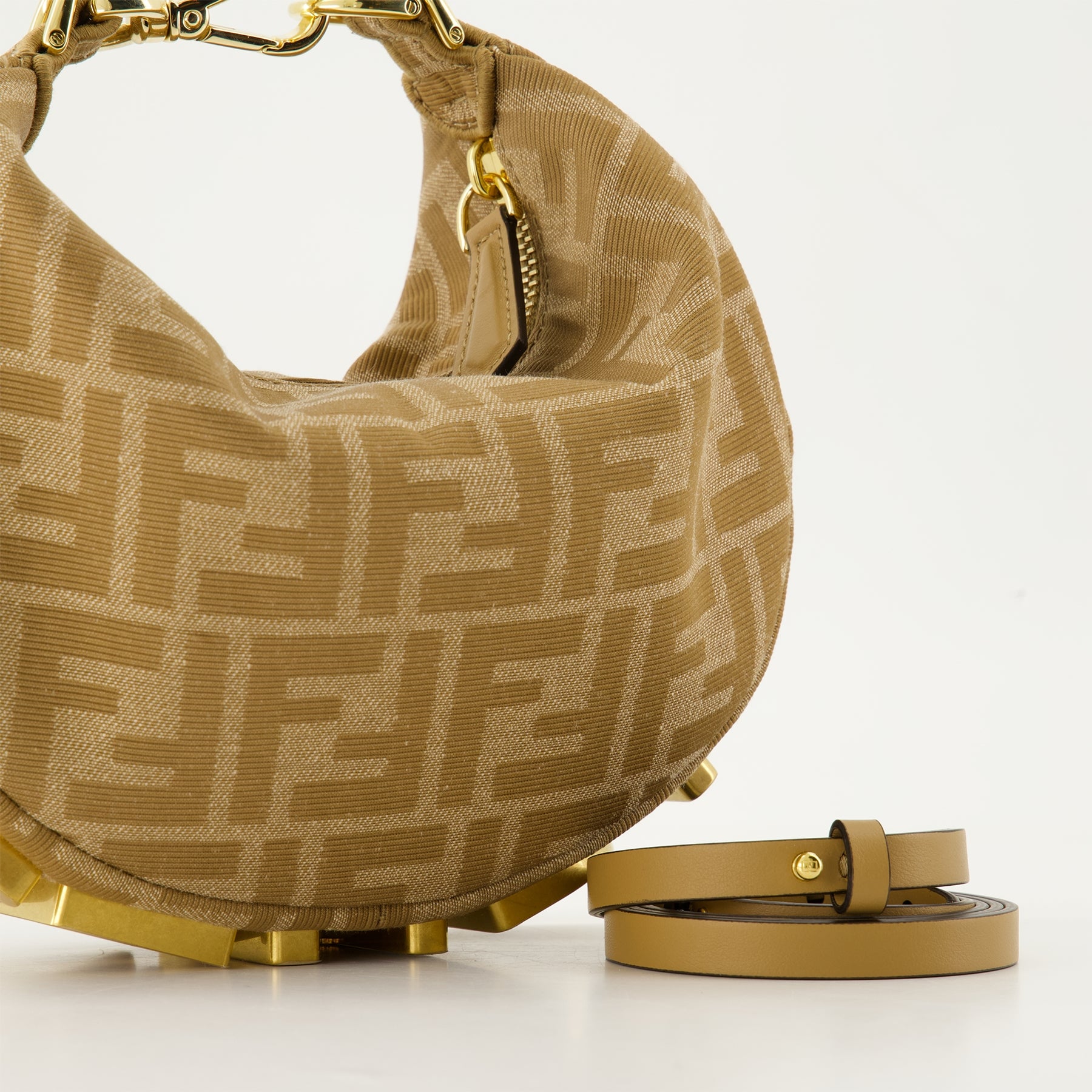 Sacs à main et épaule Sac Fendigraphy mini Fendi Beige Femme