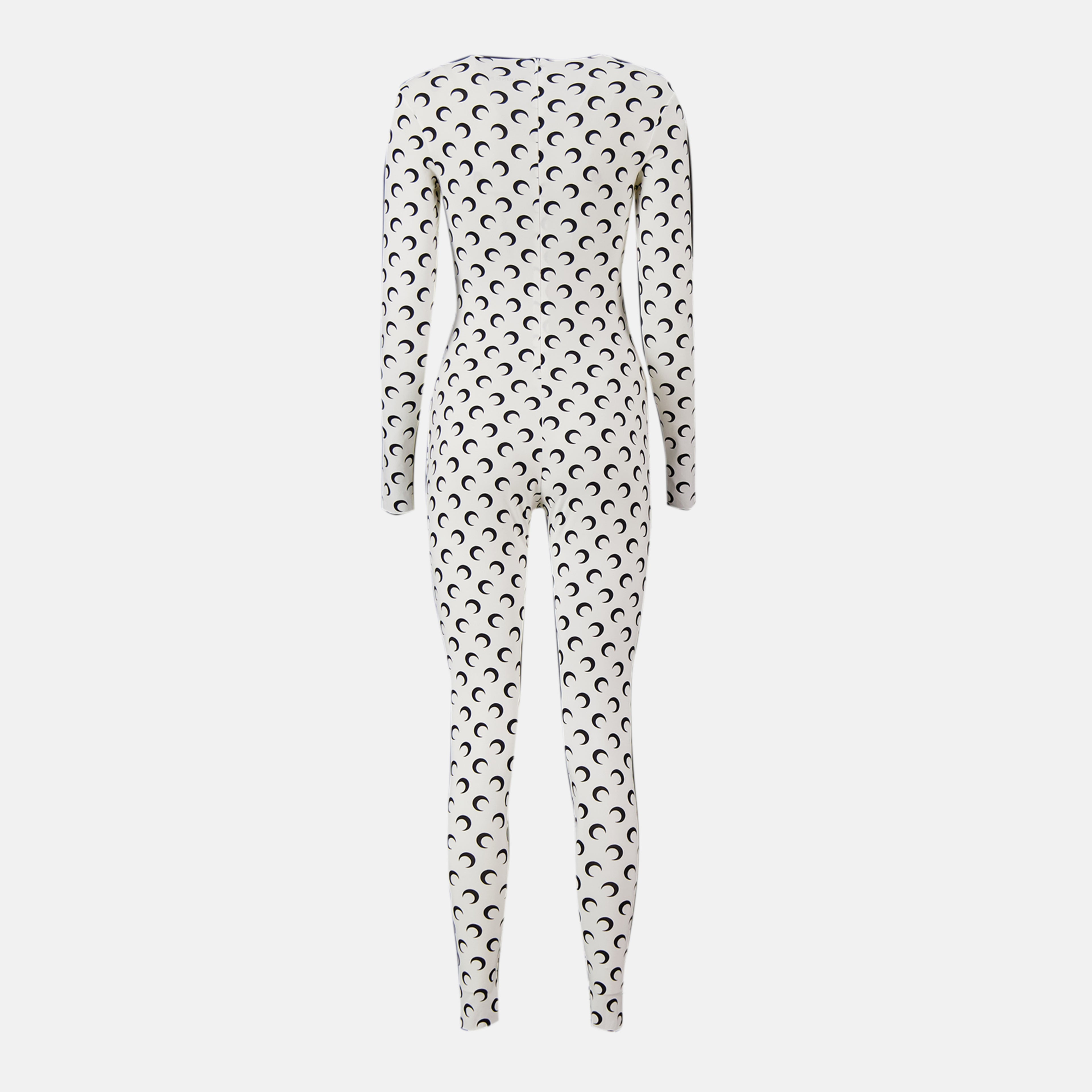 Image de l'article Combinaison longue Jersey Moon blanche de la marque Marine Serre pour Femme - Saison Automne-Hiver 2025 - Vue de Dos