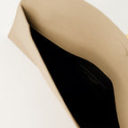 Pochettes Clutch Uptown Saint Laurent Beige Femme