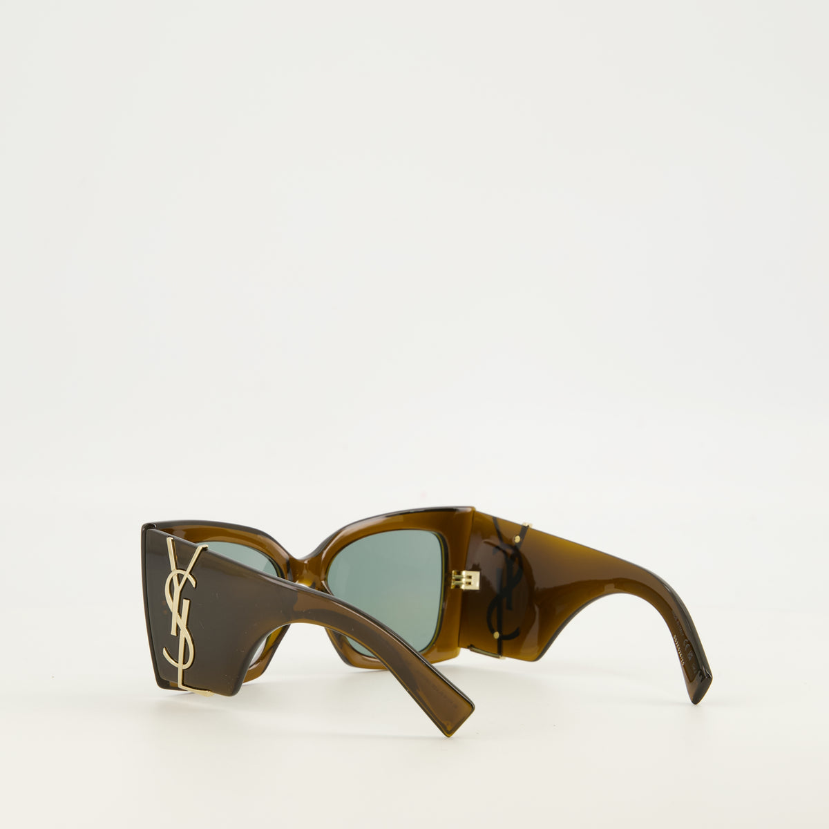 Lunettes Lunettes de soleil SL M119 Blake Crystal Saint Laurent Kaki Femme