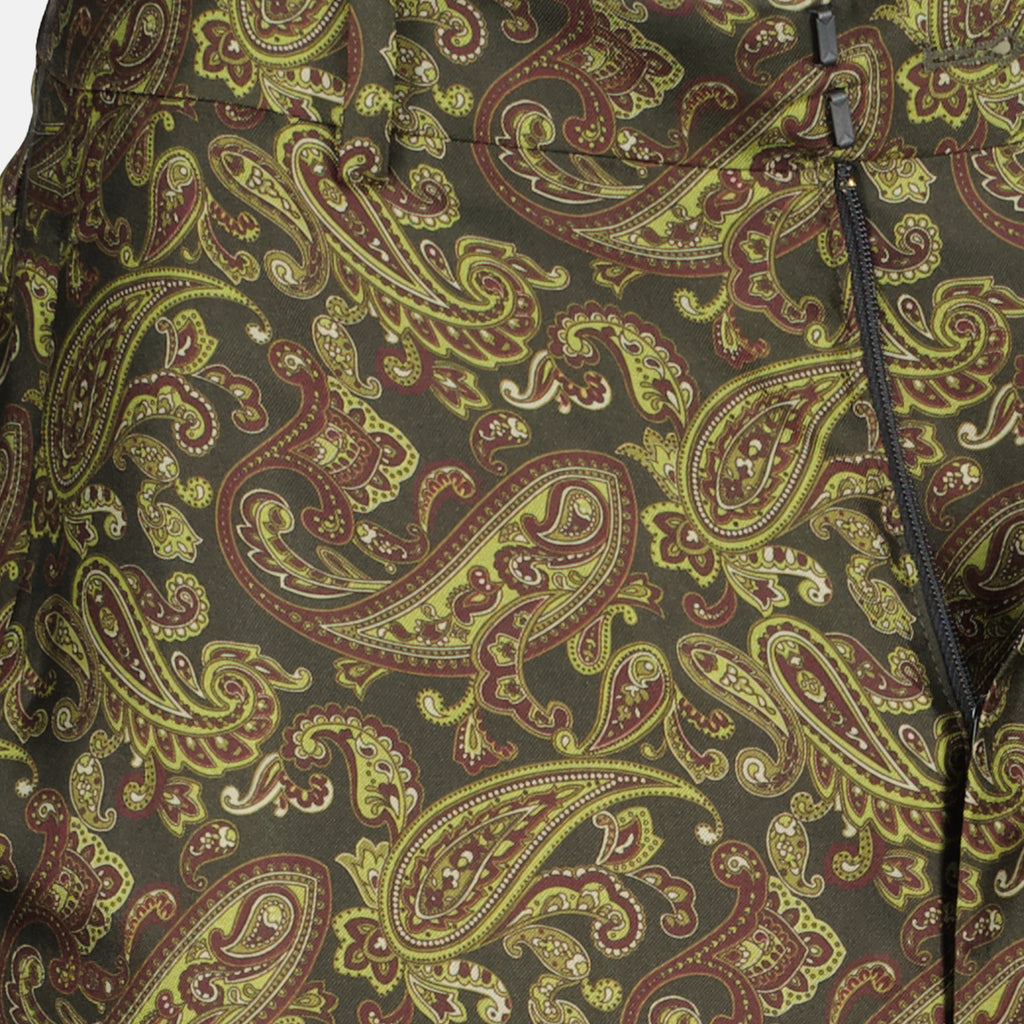 Pantalons Pantalon en soie Saint Laurent Vert Femme