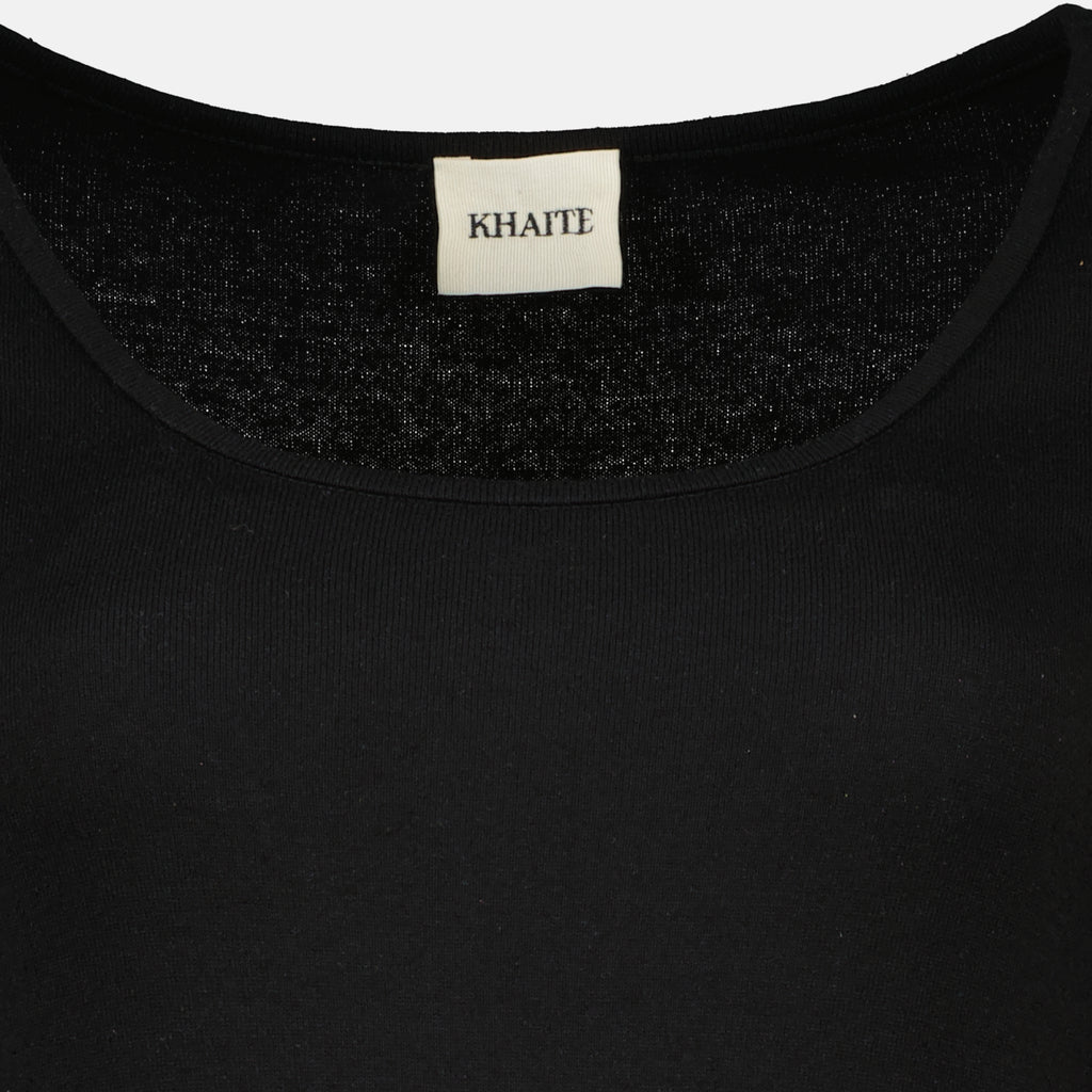 Image of the Khaite Carlotta black and white dress for Women - Spring-Summer 2026 - Detailed View 2