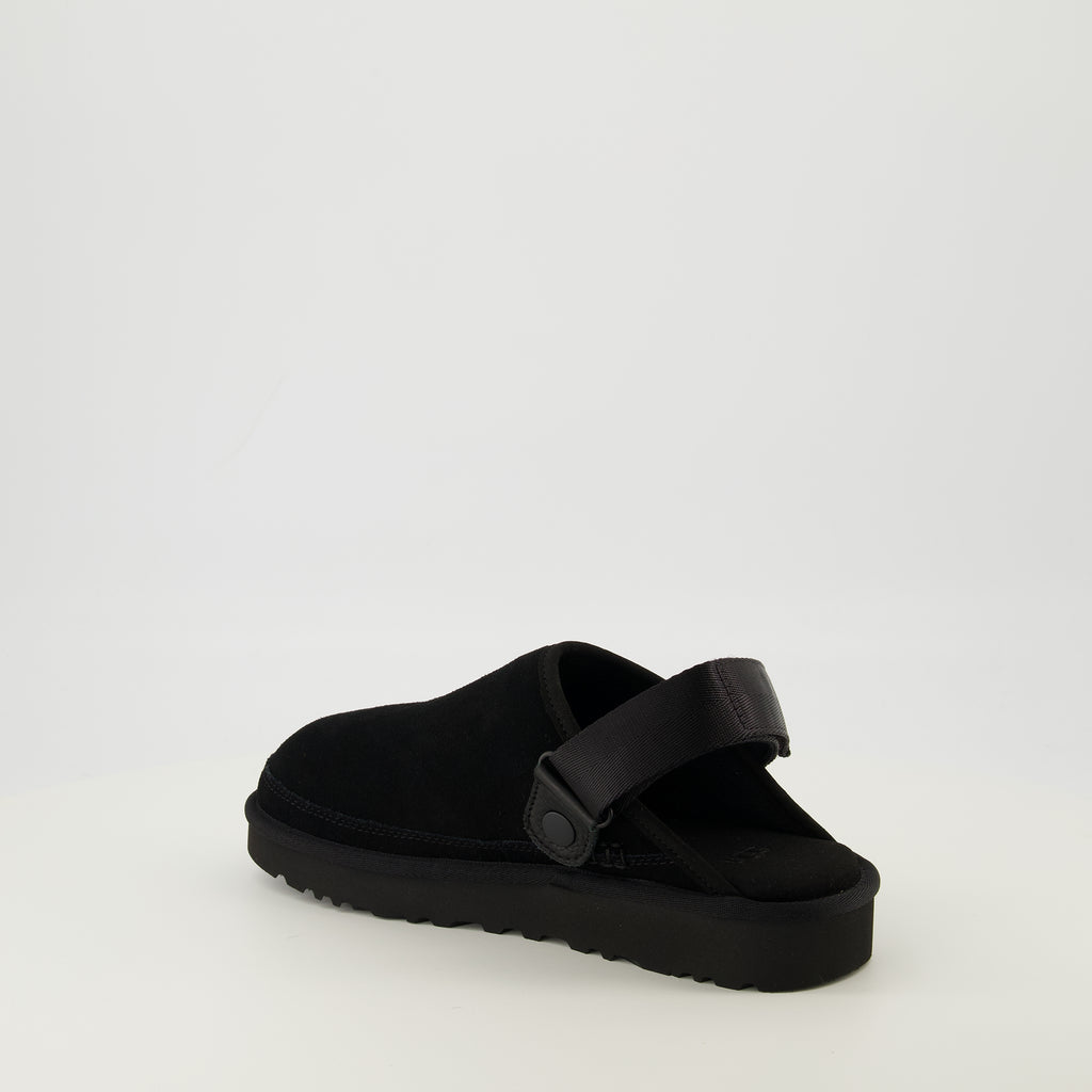 Image of the Ugg GoldenCoast II black clogs for men - Spring-Summer 2026 season - Three-quarters back right view