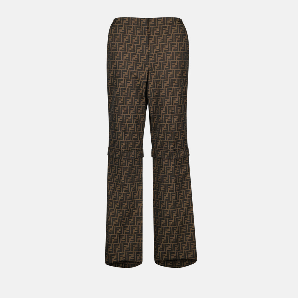 팬츠 Pantalon FF Fendi 갈색 Femme