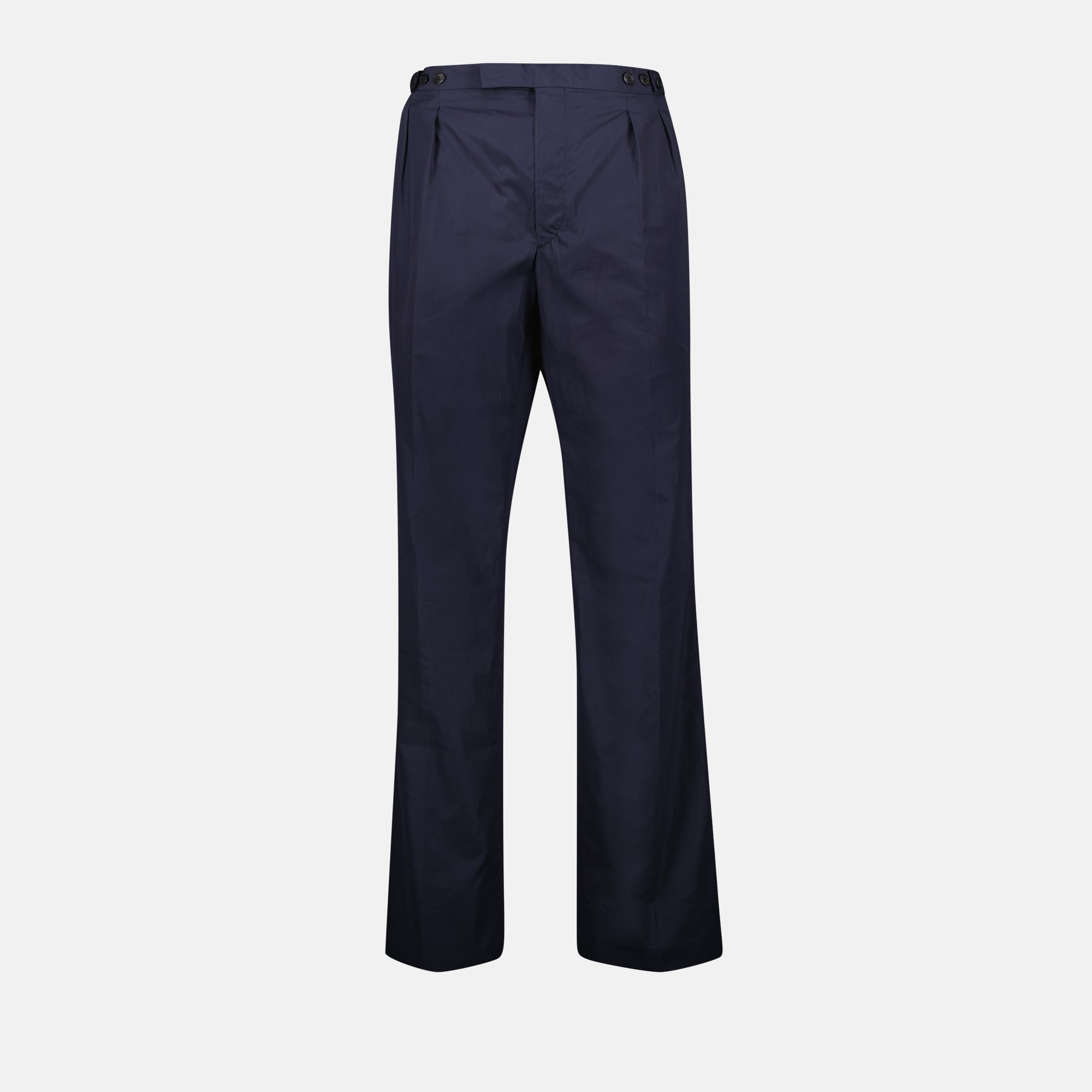 Pantalons Pantalon en coton Prada Bleu foncé Homme