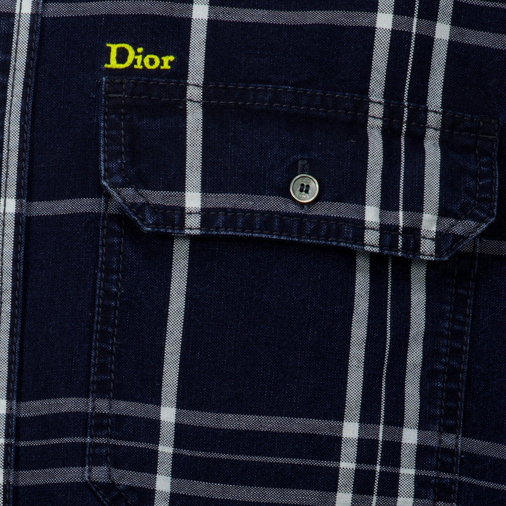 Chemises Overshirt às Riscas Azul-Marinho Dior Bleu foncé Homme
