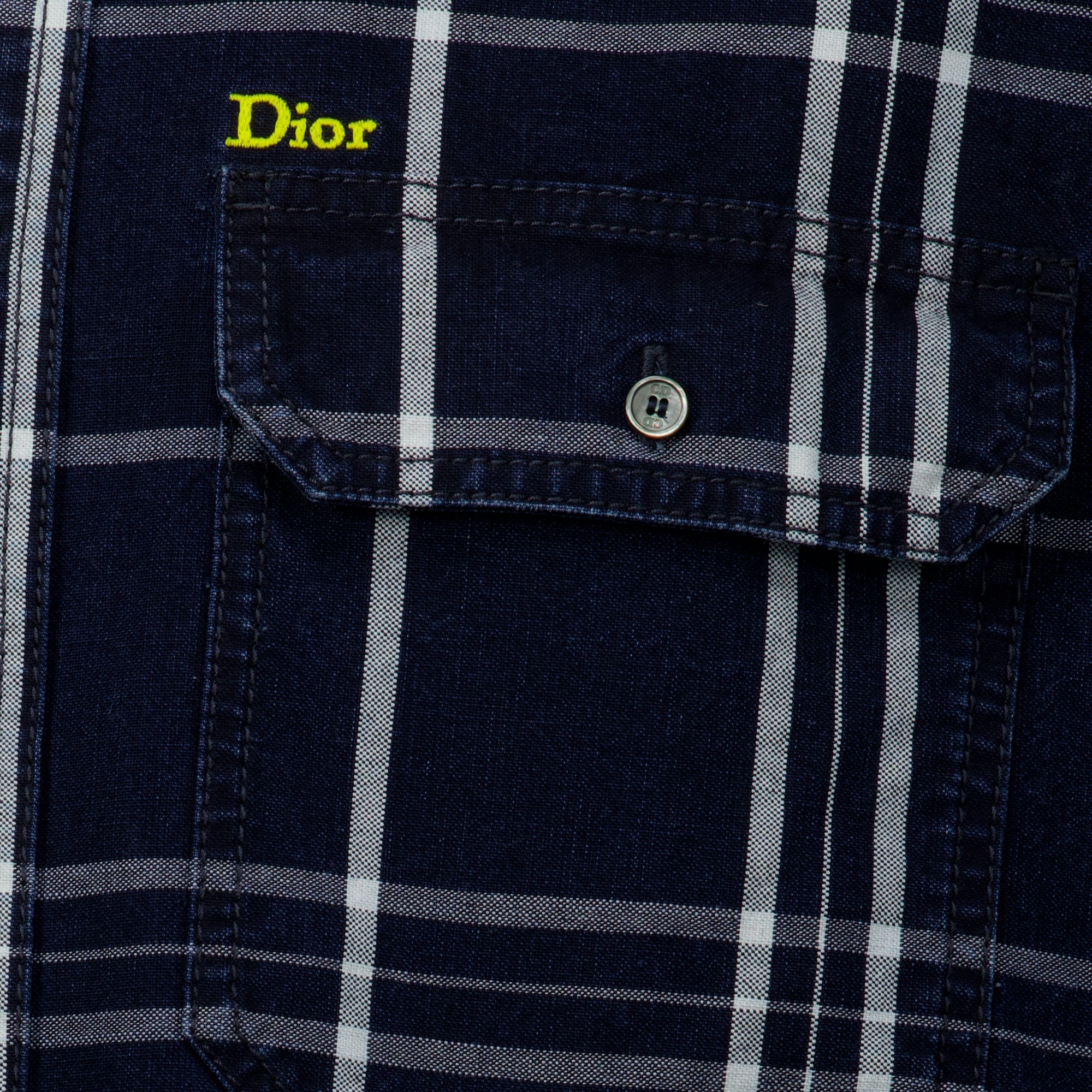 Chemises Overshirt às Riscas Azul-Marinho Dior Bleu foncé Homme
