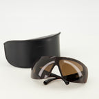 Bild der SL 914 braunen Sonnenbrille der Marke Saint Laurent für Unisex - Frühjahr-Sommer 2026 - Detailansicht_3