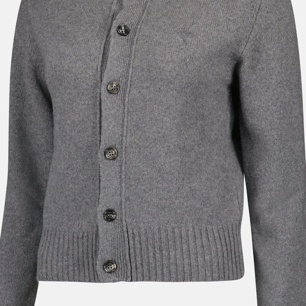 Maille Cardigan Ami de Coeur en cachemire Ami PARIS Gris Femme