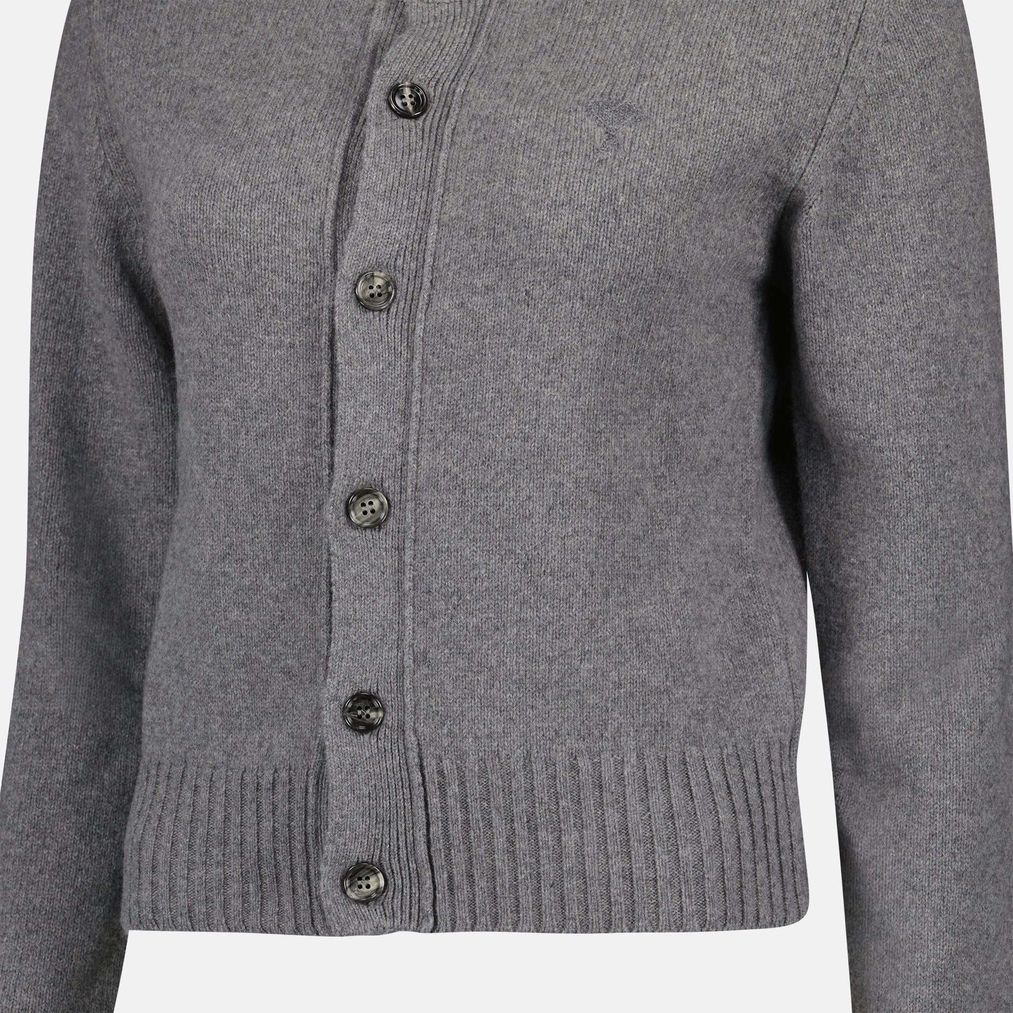 Maille Cardigan Ami de Coeur en cachemire Ami PARIS Gris Femme