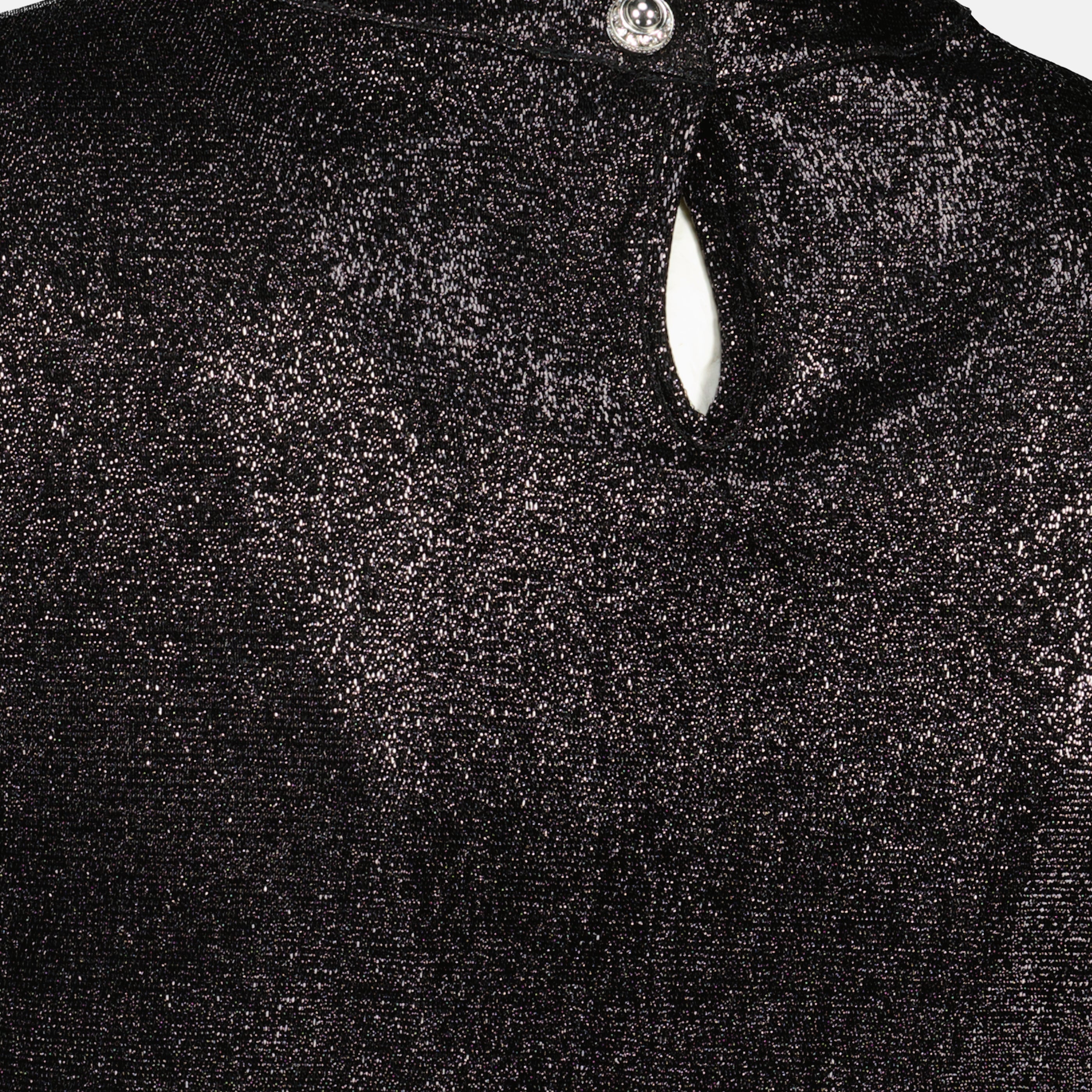 Imagen del top drapeado de jersey brillante de la marca Rabanne para Mujeres - Temporada Primavera-Verano 2026 - Vista Detallada 2