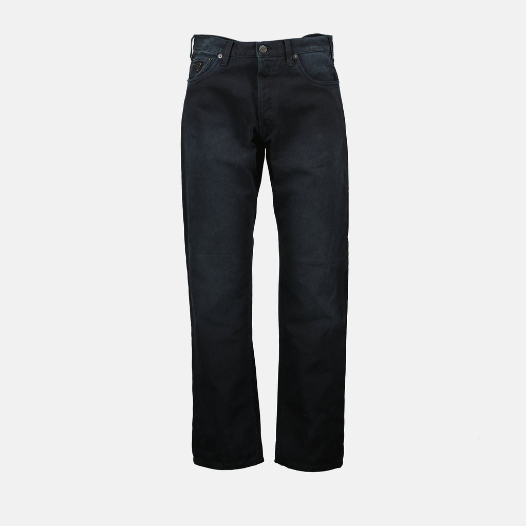 Calças Jeans Pretos Desbotados Prada Preto Homme