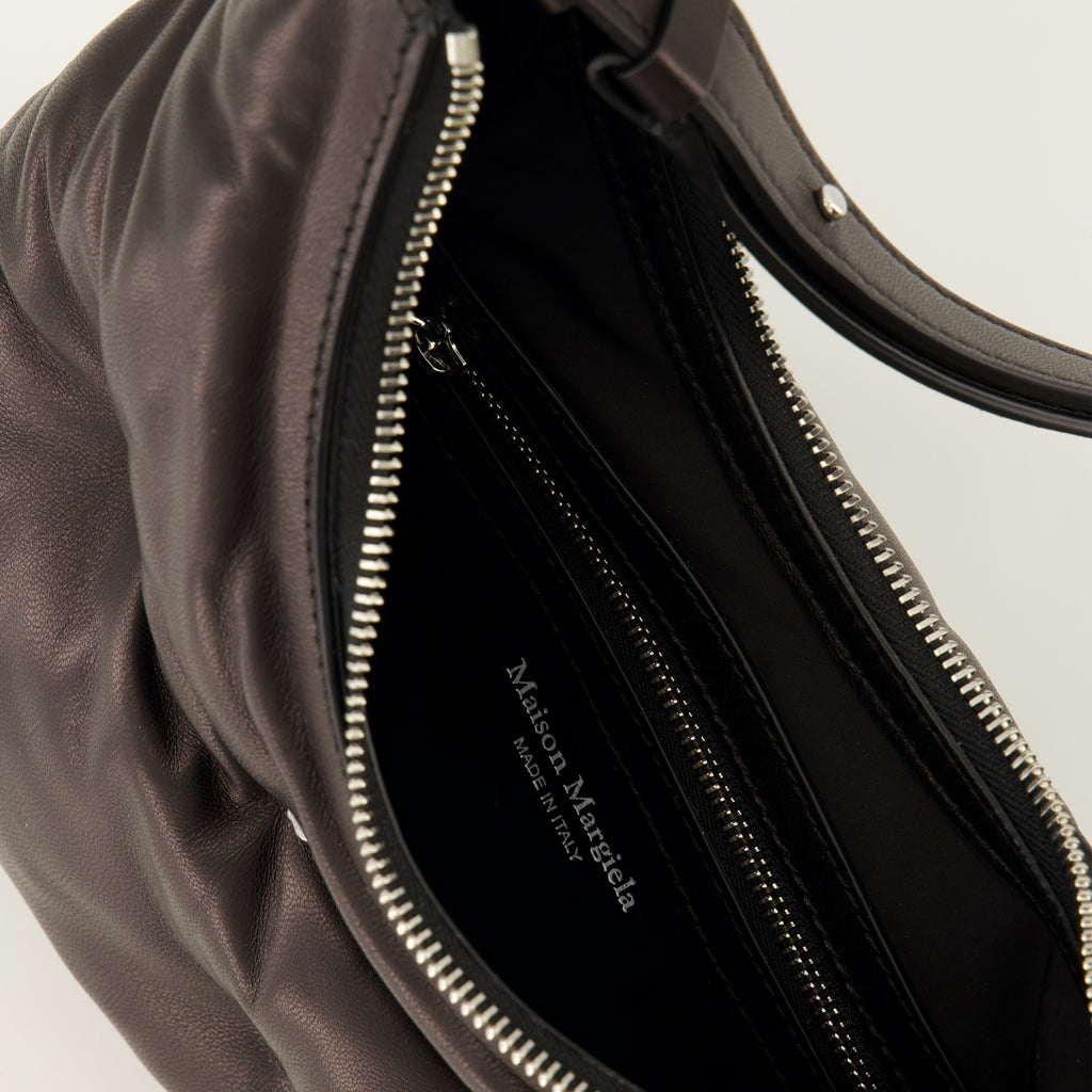 Sacs à main et épaule Borsa Hobo Glam Slam Nera Piccola Maison Margiela Noir Femme