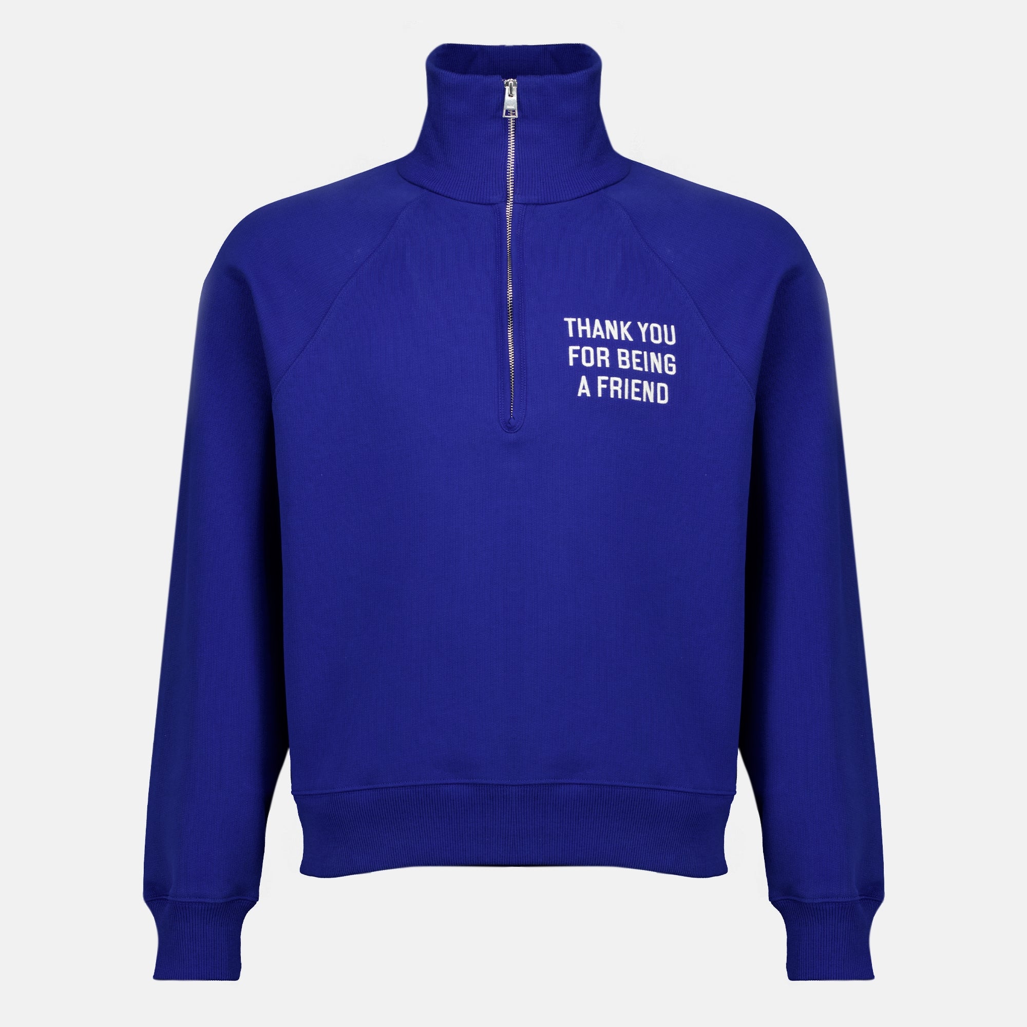 Sweatshirts Sudadera Azul de Algodón con Cierre Ami PARIS Bleu foncé Unisexe