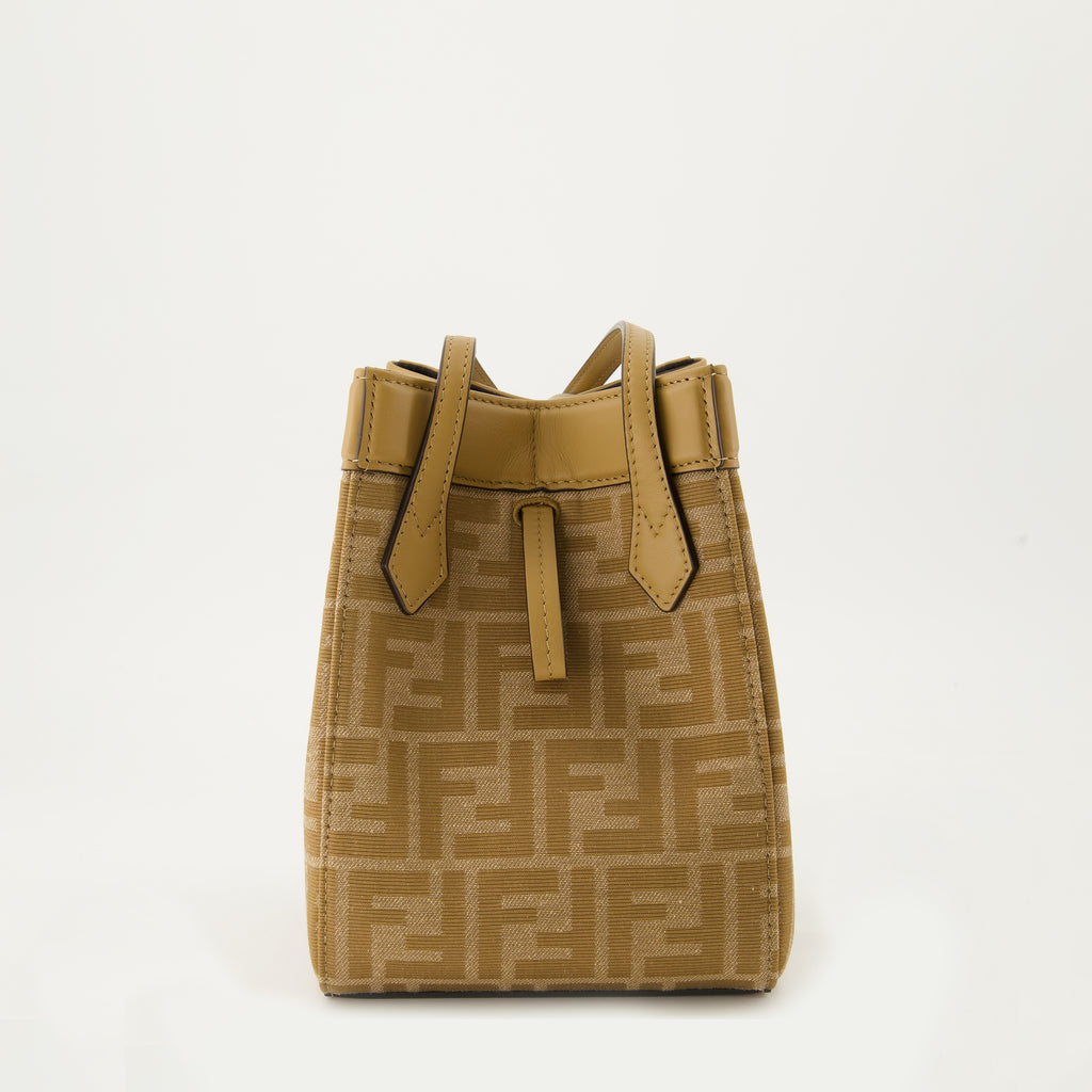 Sacs seau Mini sac Origami Fendi Marron Femme