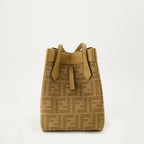 Sacs seau Mini sac Origami Fendi Marron Femme