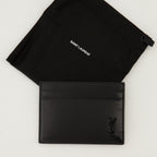 Small leather goods Tiny Cassandre Card Holder Saint Laurent Black Homme