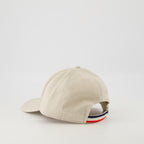 Cappelli, berretti e beanie Cappello in Pelle con Logo Moncler Beige Uomini