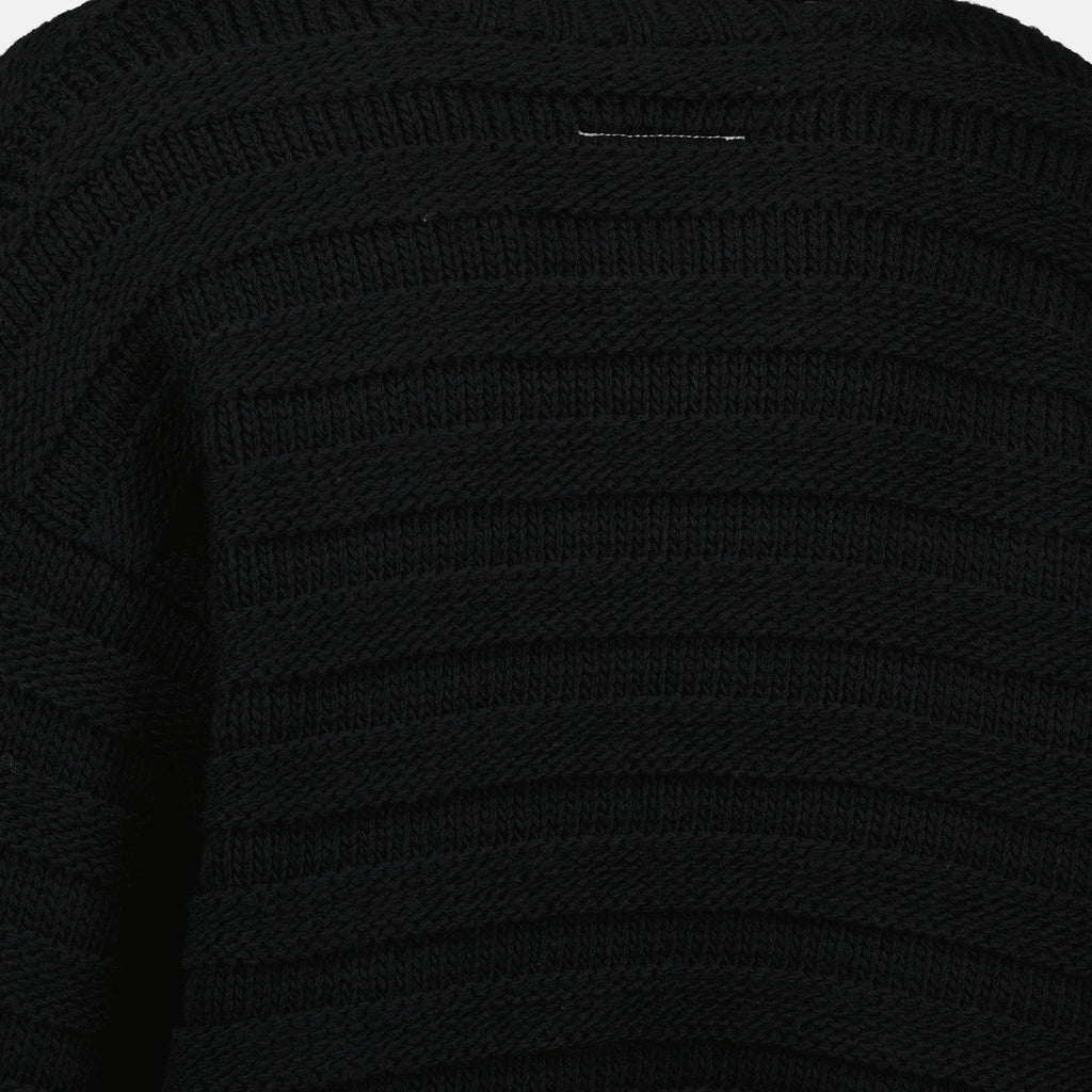 Maille Suéter de Lana Mm6 Noir Femme