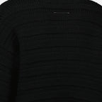 Maille Suéter de Lana Mm6 Noir Femme