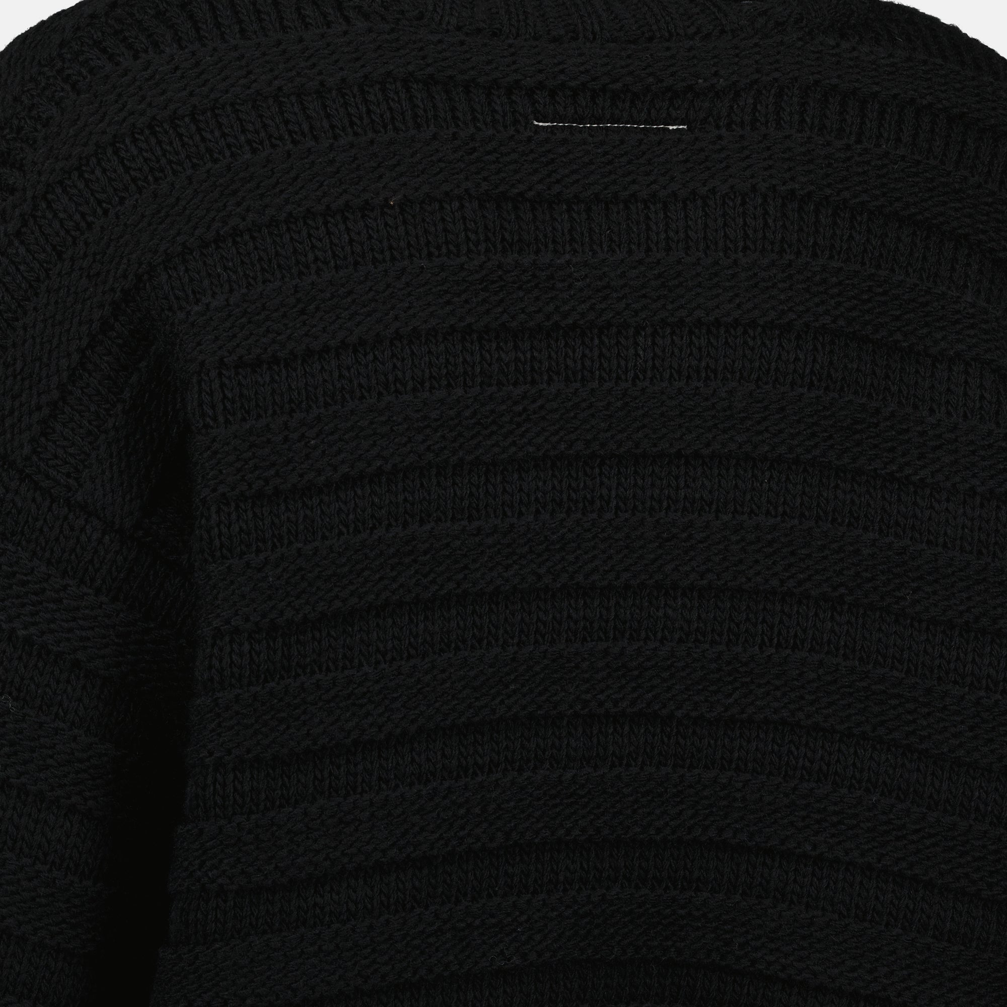 Maille Suéter de Lana Mm6 Noir Femme