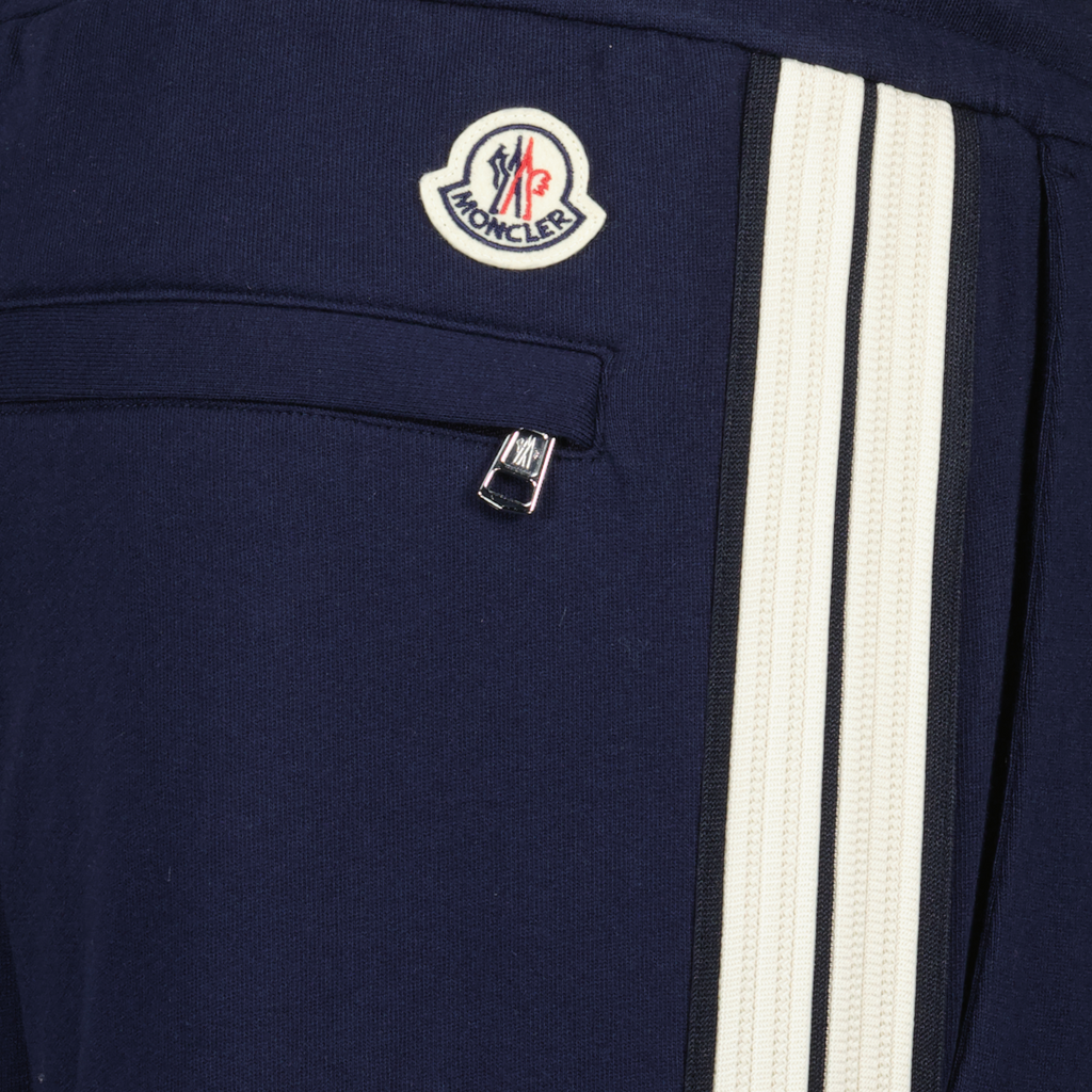 Pantalons Bas de survêtement Moncler Bleu foncé Homme