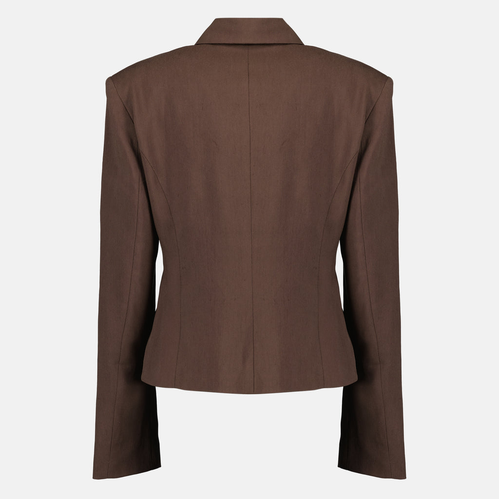 Vestes Veste à fronces marron Iro Marron Femme