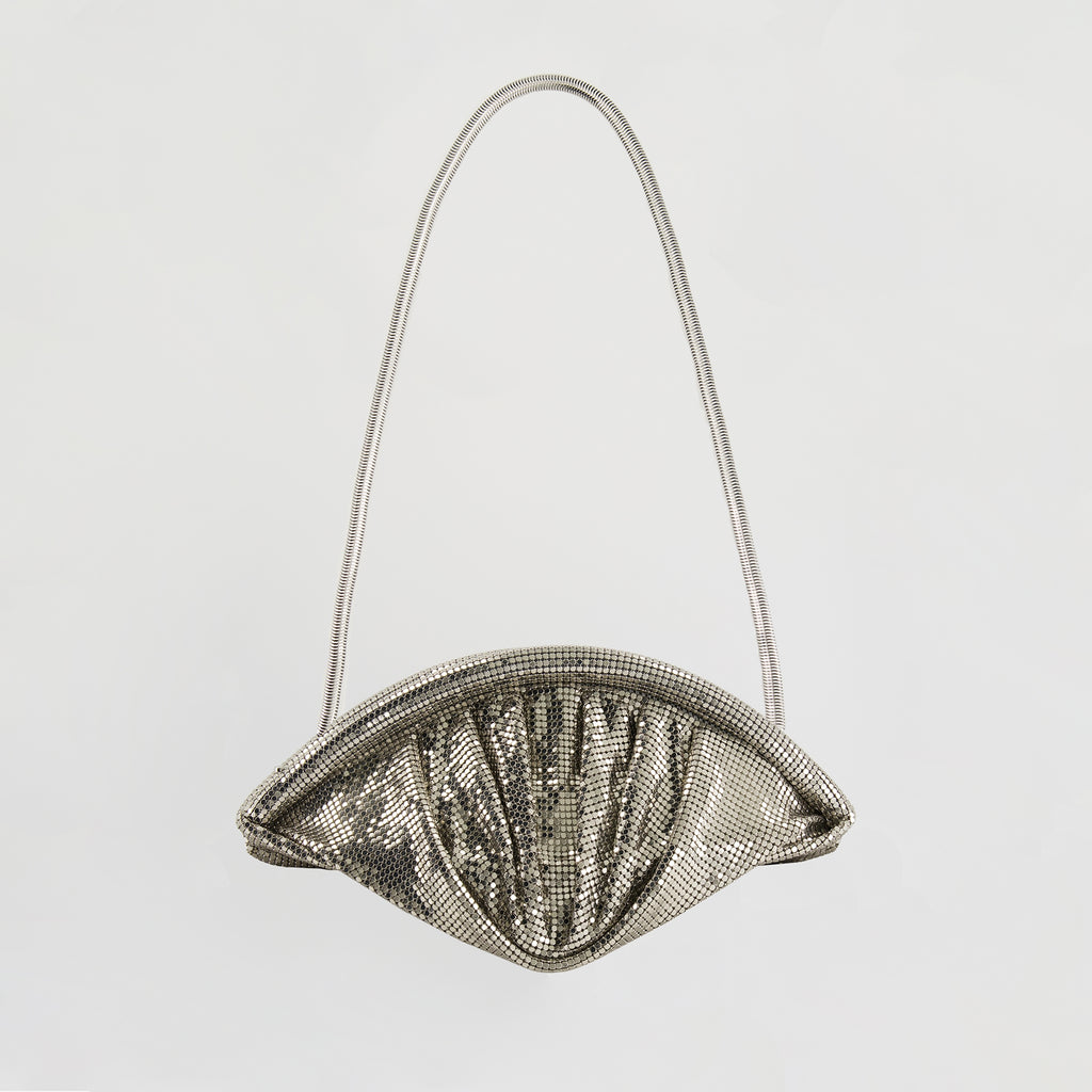 Handbags and shoulder bags Metallic Mesh Clutch Rabanne Silver Femme