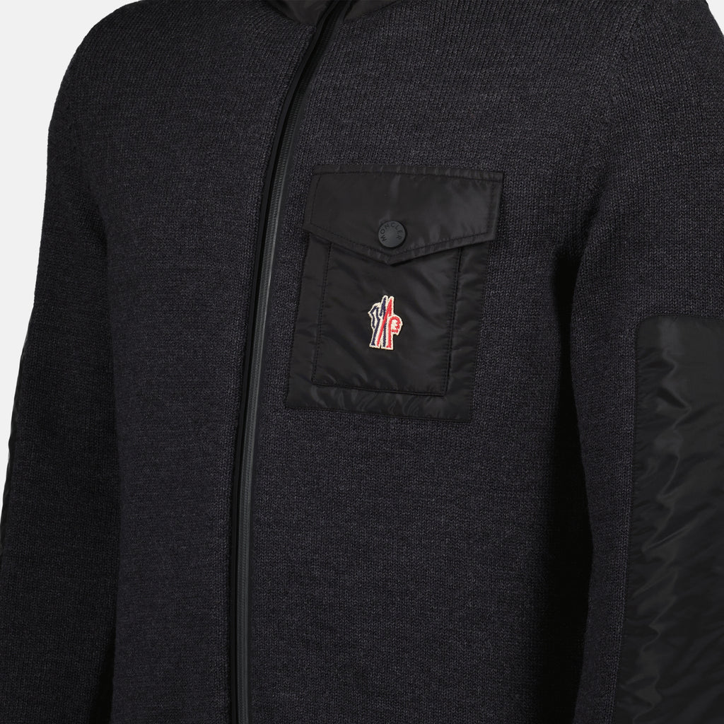 Vestes Veste en laine et nylon Moncler Grenoble Gris Homme