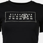 T-shirts T-shirt Numeric Mm6 Noir Femme