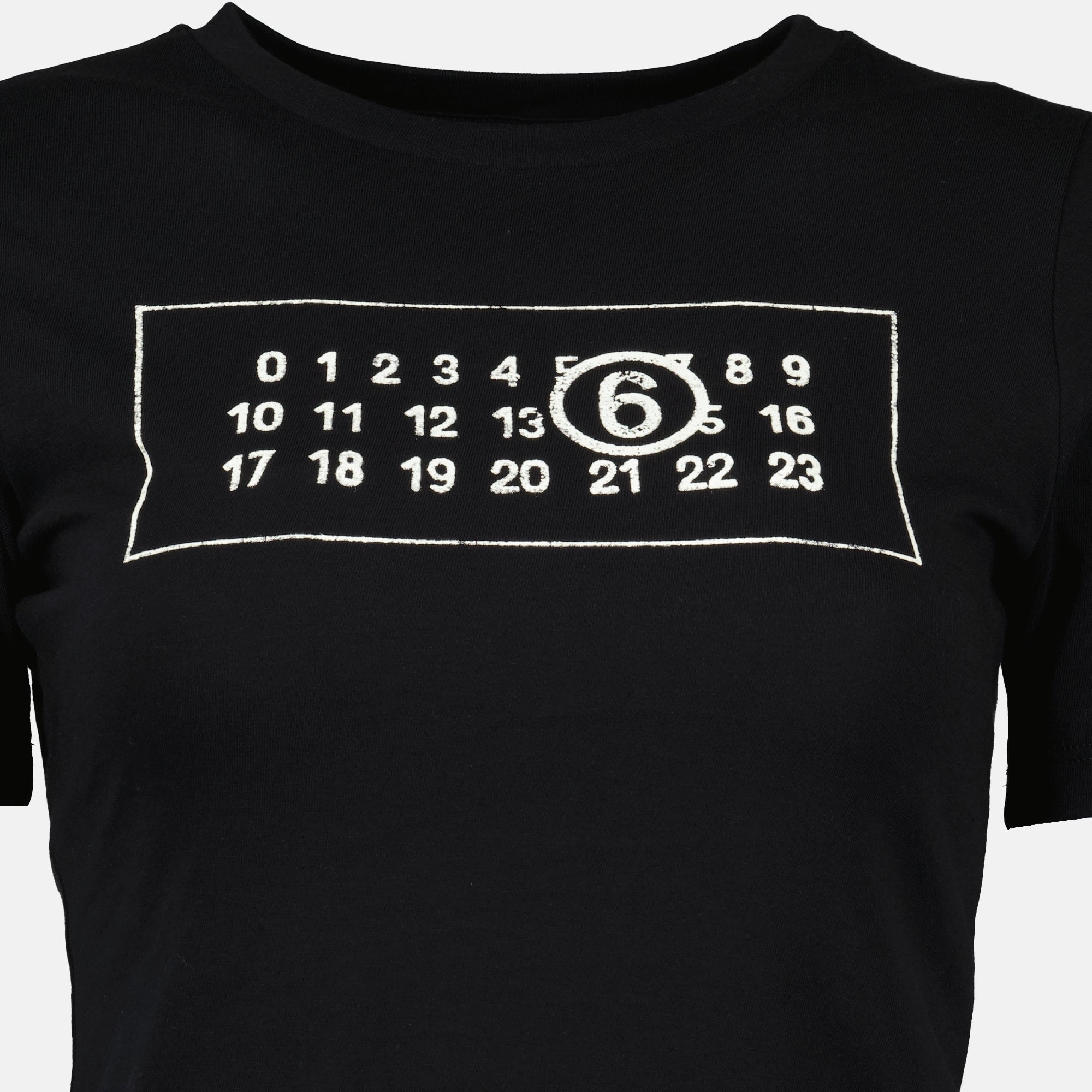 T-shirts T-shirt Numeric Mm6 Noir Femme