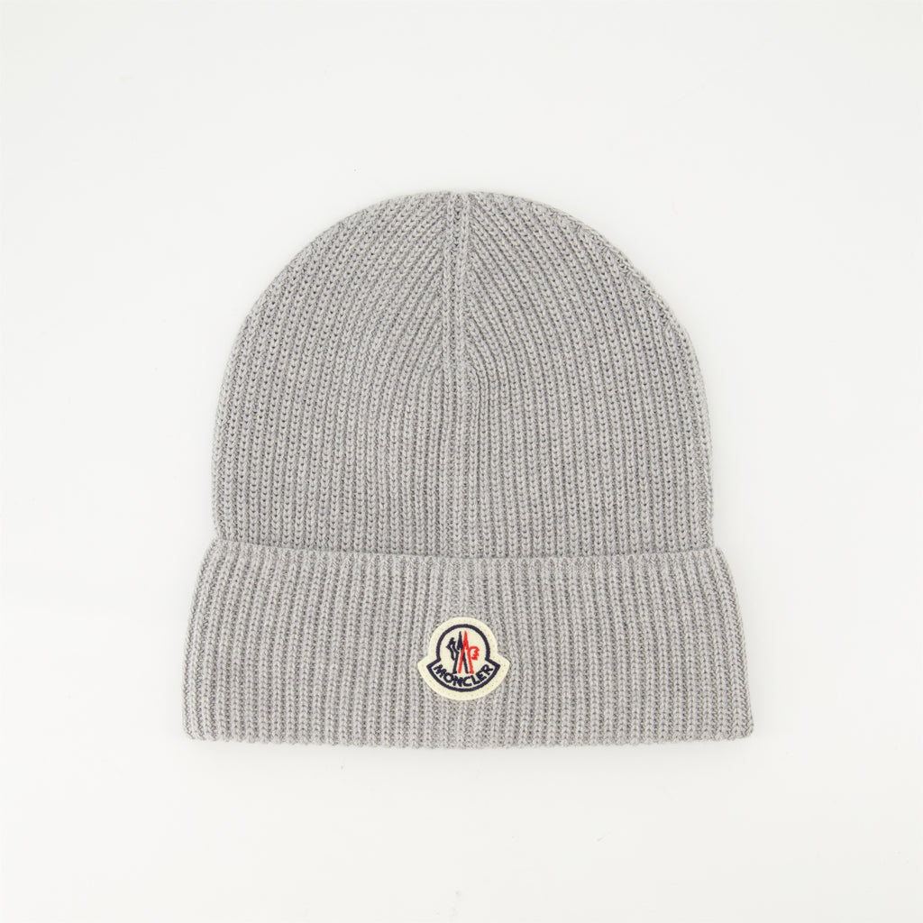 Hats, caps and beanies Gray Knit Beanie Moncler Gray Homme