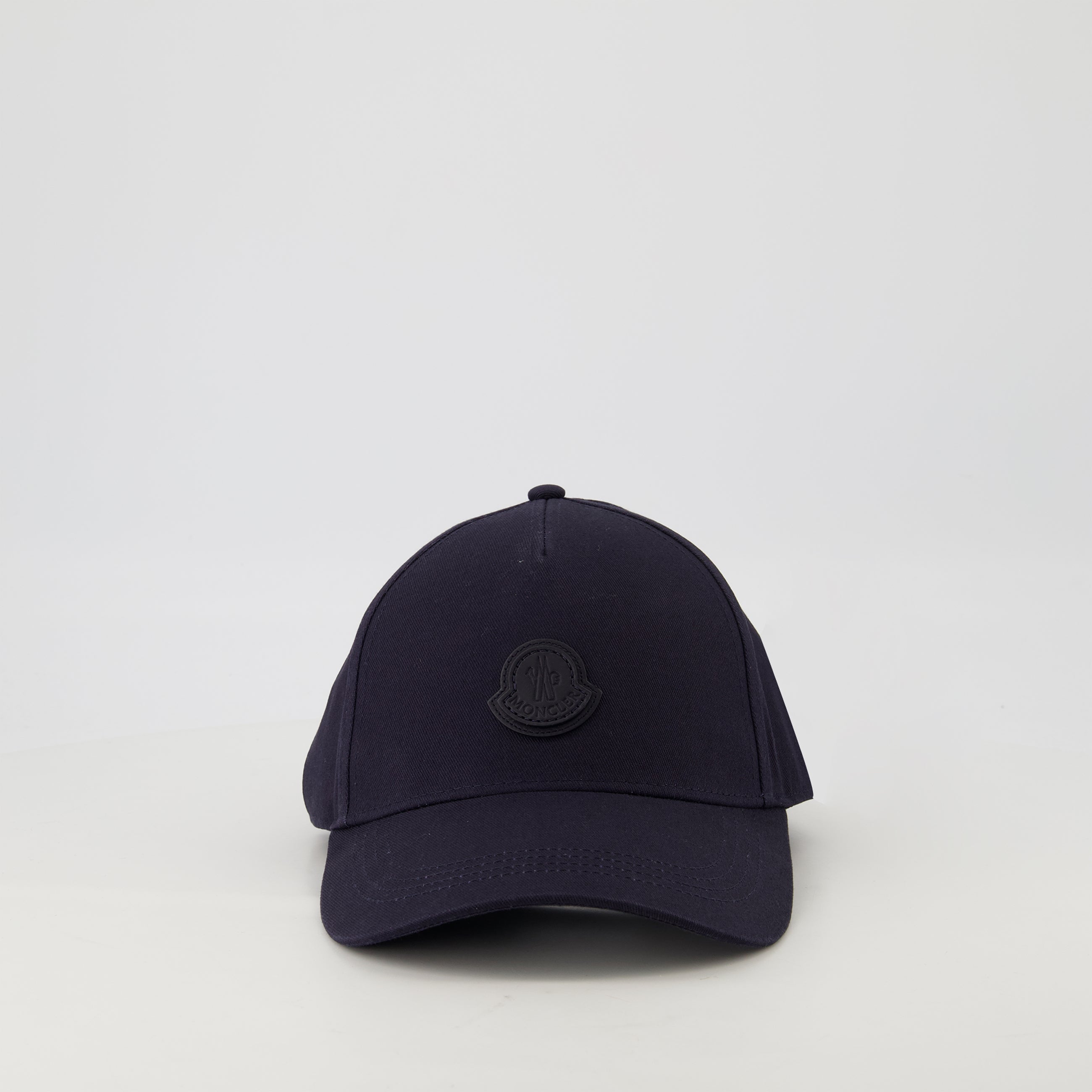 Hats, caps and beanies Leather Logo Cap Moncler Dark blue Homme