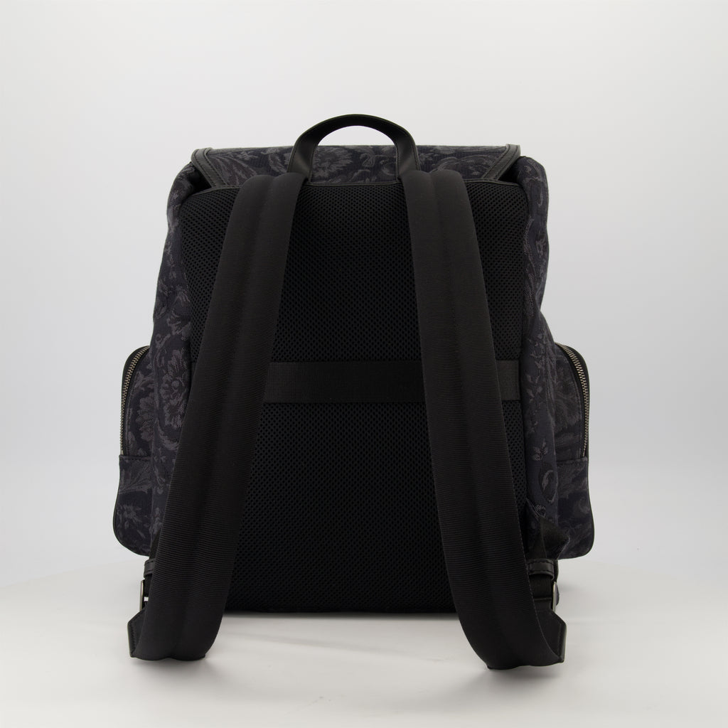Zaini Zaino Barocco Versace Nero Homme