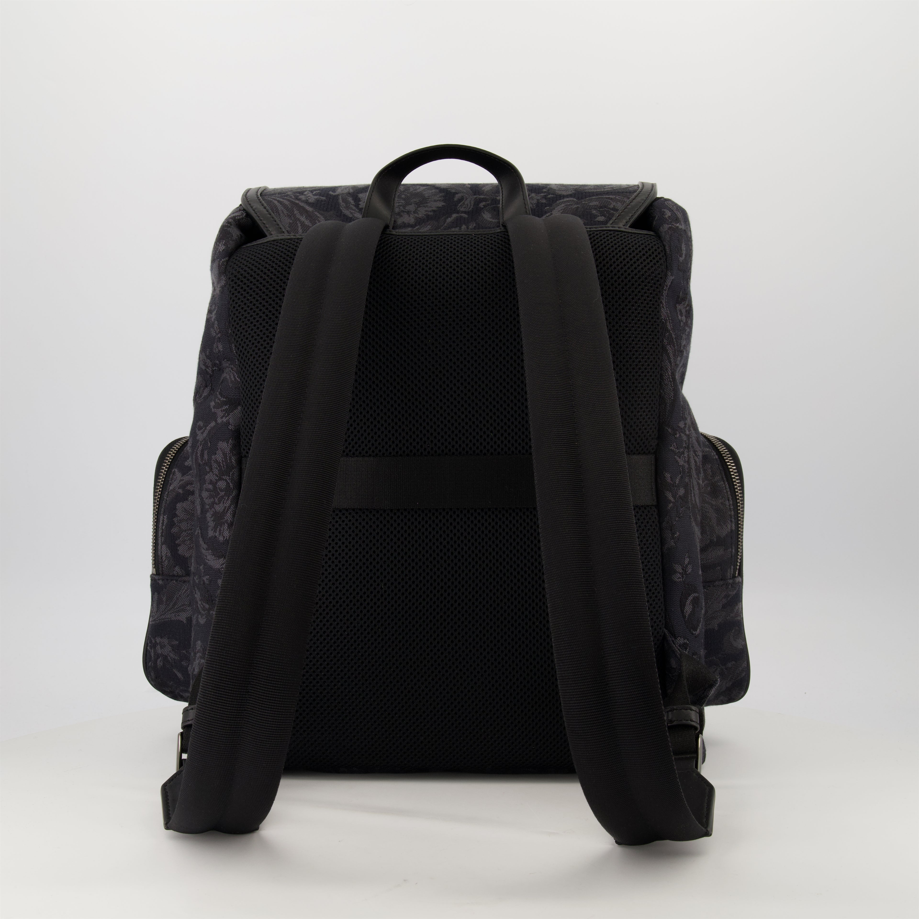 Zaini Zaino Barocco Versace Nero Homme