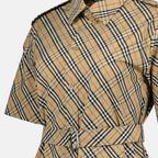 ドレス チェック柄シャツワンピース Burberry ベージュ Femme