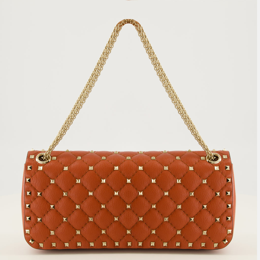 Sacs à main et épaule Sac Rockstud Spike orange Valentino Garavani Orange Femme