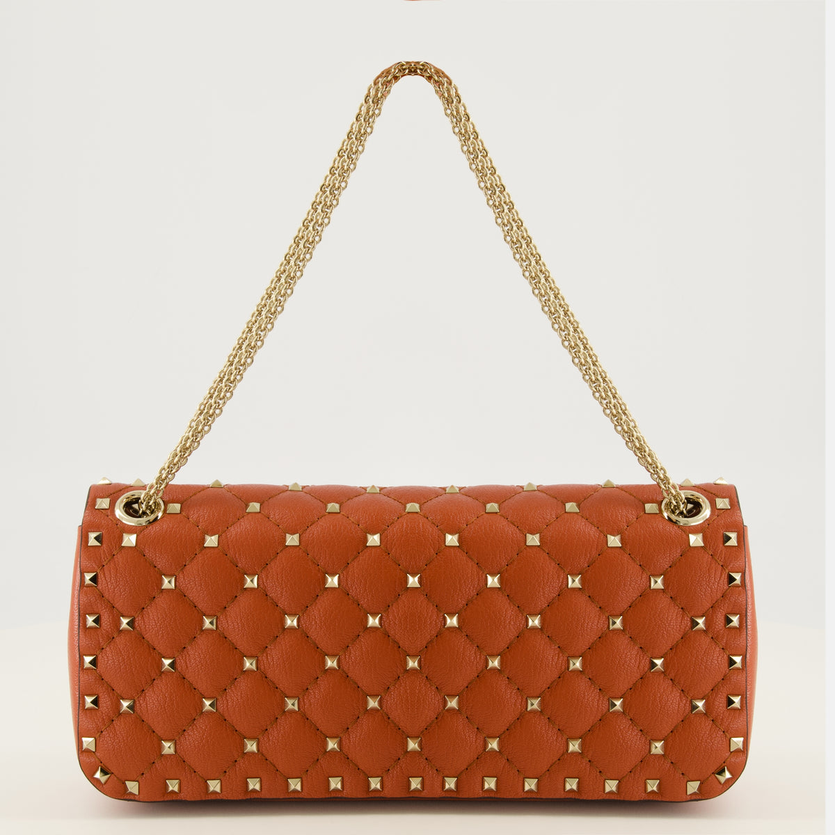 Sacs à main et épaule Sac Rockstud Spike orange Valentino Garavani Orange Femme