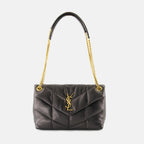 Bolsos de mano y al hombro Bolso Puffer Mediano Saint Laurent Negro Femme