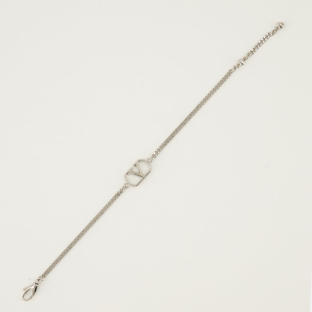 Image de l'article Bracelet VLogo argenté de la marque Valentino Garavani pour Homme - Saison Printemps-Été 2026 - Vue détaillée_2