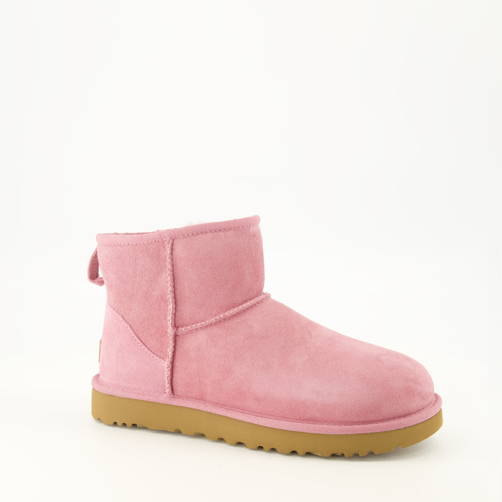 Bottines Bottines Classic mini II rose Ugg Rose Femme