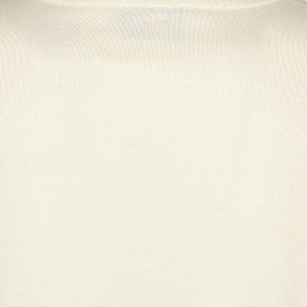 Camisetas T-shirt patch Ami Paris Ami PARIS Bege Unissex
