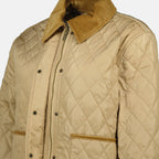 Vestes Casaco Matelassé Burberry Beige Femme