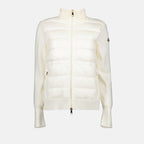 Vestes Veste bi-matière Moncler Blanc Femme