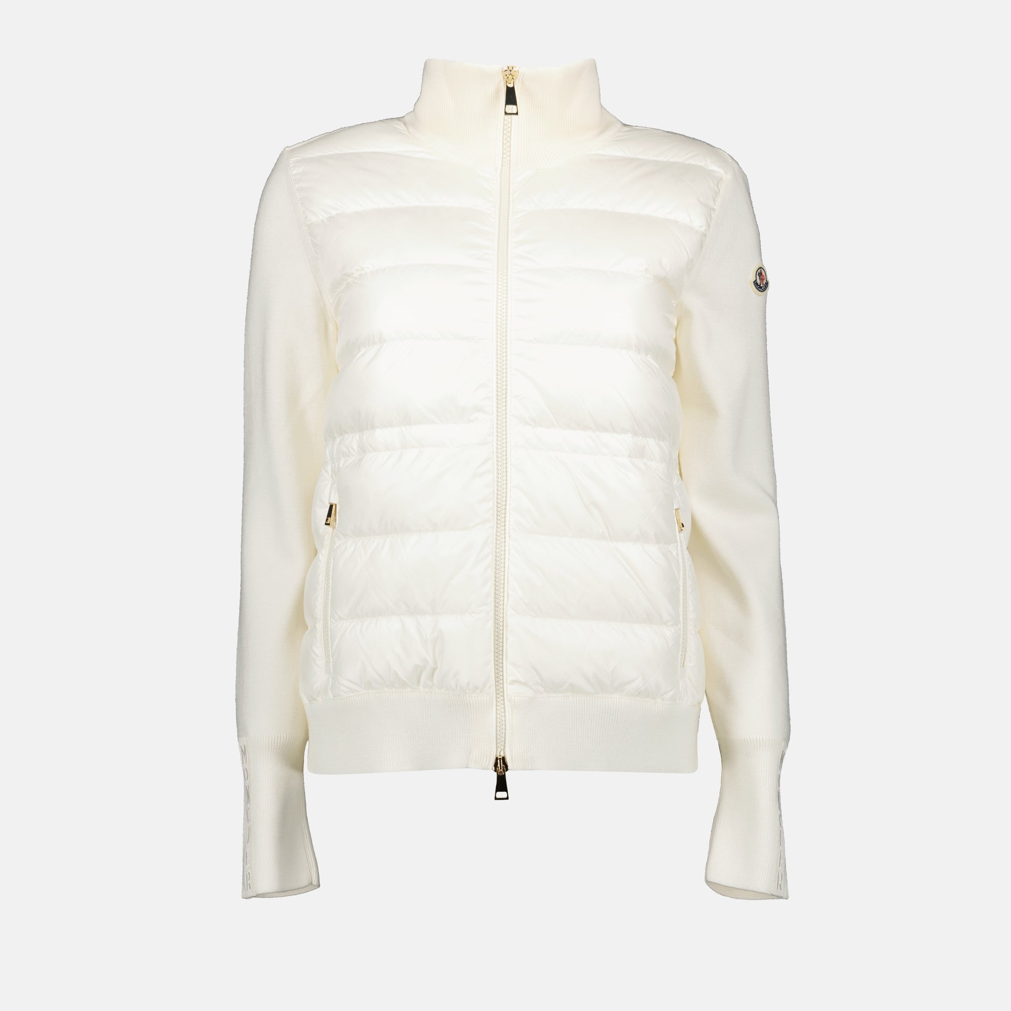 Vestes Veste bi-matière Moncler Blanc Femme