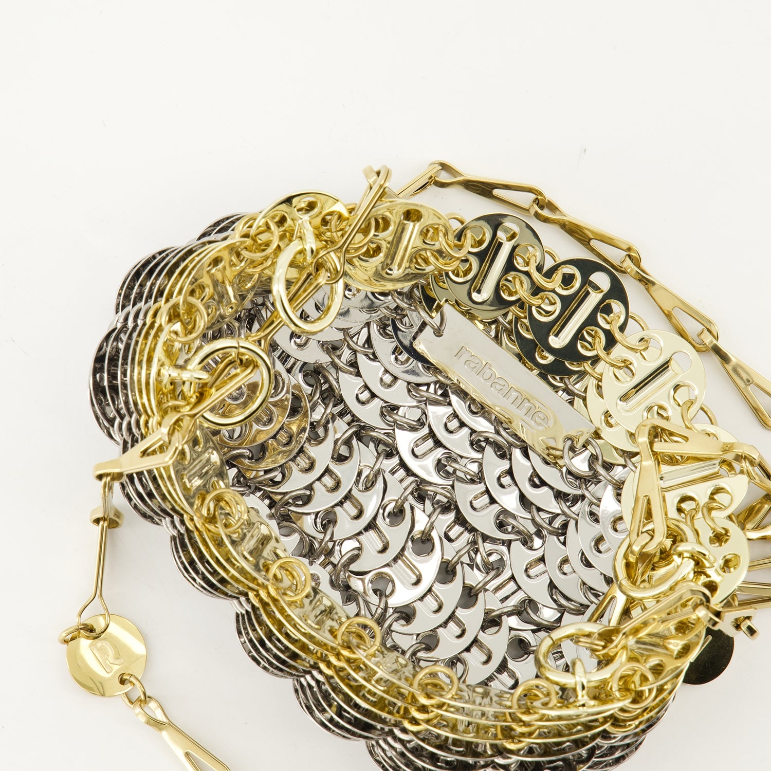 Sacs à main et épaule Sac Iconic 1969 nano Rabanne Argenté Femme